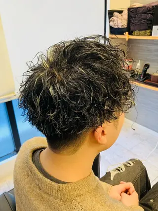 パーマ メンズ メンズ特化/パーマ/ フェードWATARUのヘアスタイル