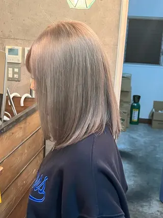 セミロング カラー 高橋 翼のヘアスタイル