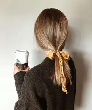 セミロング カラー las PAVILIONのヘアスタイル