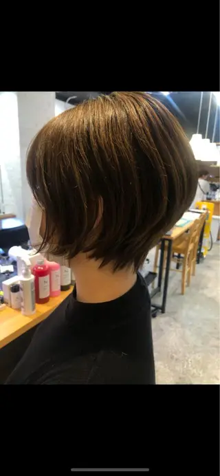 ショート カラー 骨格診断🍃ショート /ショートボブ✨岡元のヘアスタイル
