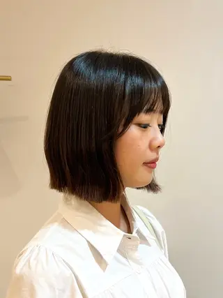 ミディアム カラー 艶カラー/透明感 /ヒグチアオイのヘアスタイル