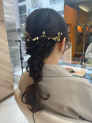 ヘアアレンジ ボブ/暖色/デザイン KOYUKI⛄️のヘアスタイル