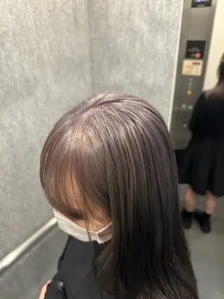 ミディアム カラー さとう あやかのヘアスタイル