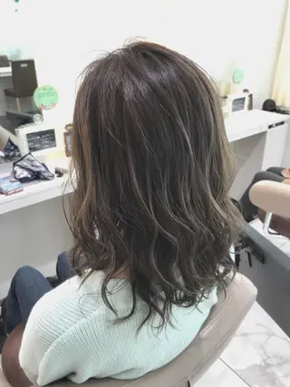 ミディアム カラー 山崎俊輔/髪質改善 /バレイヤージュのヘアスタイル