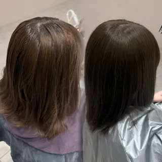 ミディアム 内田 志乃のヘアスタイル