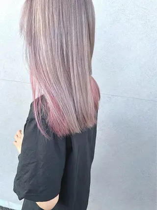 セミロング カラー 近藤 大誠のヘアスタイル