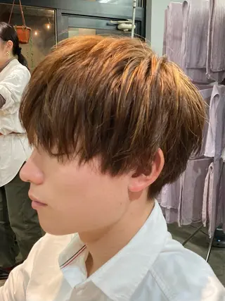 ショート カラー メンズ 三上 琳のヘアスタイル