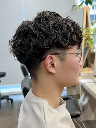 ショート メンズ パーマ メンズパーマ/ メンズカット/タクヤのヘアスタイル