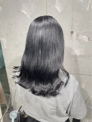 セミロング カラー ヘアアレンジ Over hair_ misakiのヘアスタイル