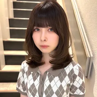 ミディアム レイヤーカット⭐️ インナー桑原 日花理のヘアスタイル
