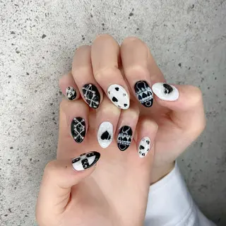 セミロング カラー パーマ ヘアアレンジ メンズ キッズ ネイル マツエク・マツパ Salon Ｋのネイルデザイン