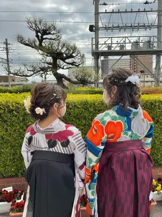 セミロング ヘアアレンジ 栗林 姫花のヘアスタイル