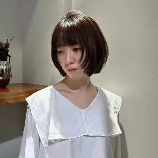 ショート グレージュ🐰透明感 カラー🫧akihoのヘアスタイル