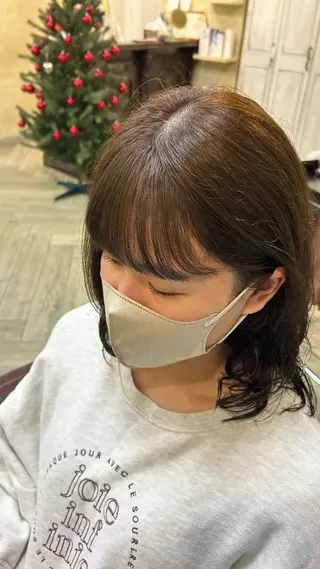 ミディアム パーマ 🐾🐈Shiho 🐈‍⬛🐾/暖色のヘアスタイル