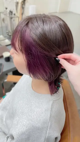 カラー nico麻生 加賀谷 すみれのヘアスタイル