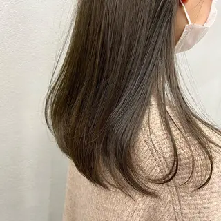 ミディアム カラー 🌱小顔魅せショート 髪質改善カラー/泉綺のヘアスタイル