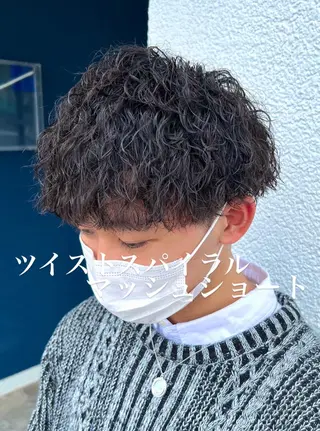 ショート パーマ メンズ メンズパーマ職人 加藤 弘貴のヘアスタイル