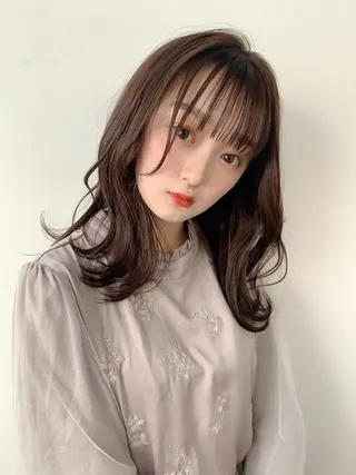 ミディアム カラー なりたいが叶う ながしまじゅんきのヘアスタイル