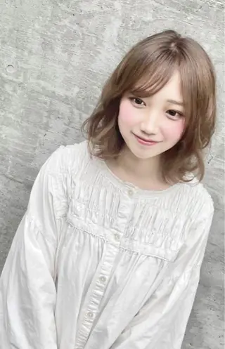 セミロング カラー パーマPrivate SalonNoa名駅のヘアスタイル