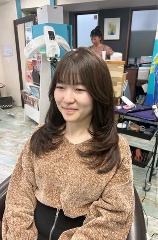セミロング 田牧 みゆきのヘアスタイル