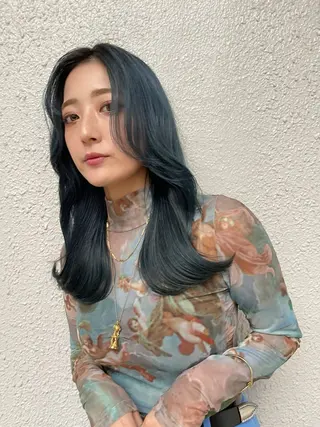 セミロング 顔周り🇰🇷ロンド レイヤー✨カジワラのヘアスタイル