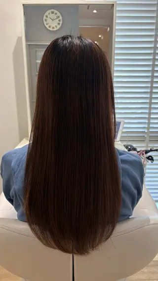 ロング カラー 似合わせ 顔周りYUUGAのヘアスタイル