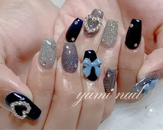 ネイル 𝐲𝐮𝐦𝐢🎀 長さ出しデザイン専門のネイルデザイン