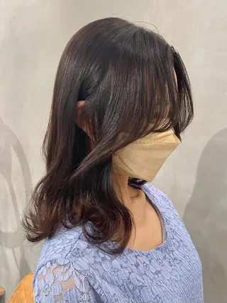 セミロング カラー 【髪質改善】 梅田　聡のヘアスタイル