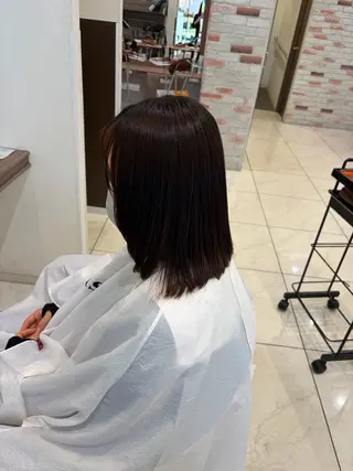 ミディアム 🧡Ash 新杉田🧡山本のヘアスタイル