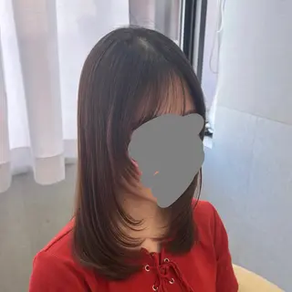 ミディアム ショート・ボブ/ 透明感カラー/めいのヘアスタイル