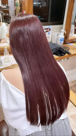 ロング カラー コトミ【メンズ】 【曲がる縮毛矯正】のヘアスタイル