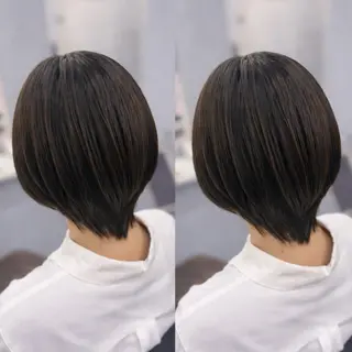 ショート ハイトーン🎀 暖色系カラー🎀愛美のヘアスタイル