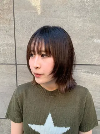 ミディアム 越冨 レイヤー/ 顔周り特化/髪質改善のヘアスタイル