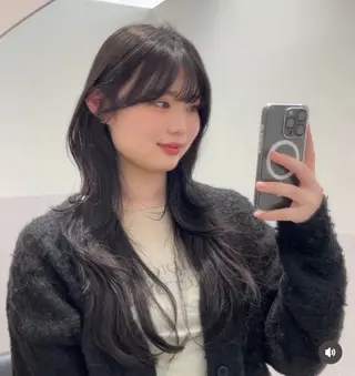 ロング ❤︎︎韓国ヘア❤︎︎ 𝑺𝒉𝒊𝒉𝒐のヘアスタイル