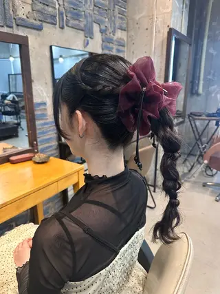 セミロング ヘアアレンジ Hair Atelier P's 【ピース】所属・Kaori / P’s 渋谷のヘアスタイル