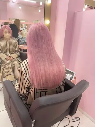セミロング ❄️💛エクステ ブリーチ❄️yukiのヘアスタイル
