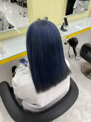 セミロング カラー 🦋色落ち綺麗カラー メンズYUZU🦋‪のヘアスタイル
