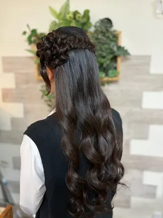 ロング ヘアアレンジ 早朝✨ヘアセット 着付け/清水玲歌のヘアスタイル