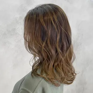 ロング カラー シアカラー×髪質改善 技術保証/浦前翼のヘアスタイル