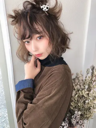 ショート カラー ヘアアレンジ 【滝川市 美容師】 髙橋昌也のヘアスタイル