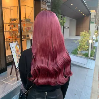 ロング カラー ヘアアレンジ マツオカ マコのヘアスタイル