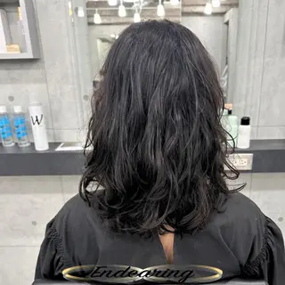 パーマ Endearing 銀座/レイヤーカットのヘアスタイル