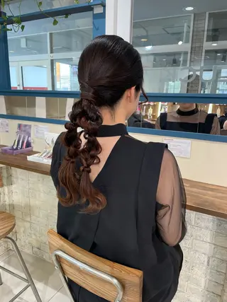 ヘアアレンジ ♚Honoka♚ ヘアセットのヘアスタイル