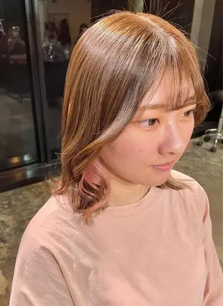 カラー 顔まわり/W カラー/リョウのヘアスタイル