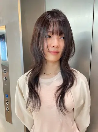 ロング 韓国ヘア/レイヤー Londエレンのヘアスタイル