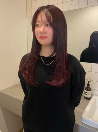 セミロング レイヤー/パ ーマ/harunaのヘアスタイル