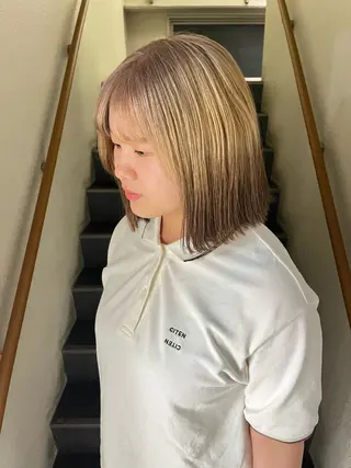 カラー ナチュラルヘア🦋 のの  YECCAのヘアスタイル