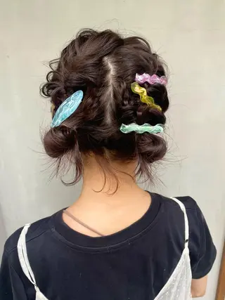 ミディアム ENIF ヤマグチアツコのヘアスタイル