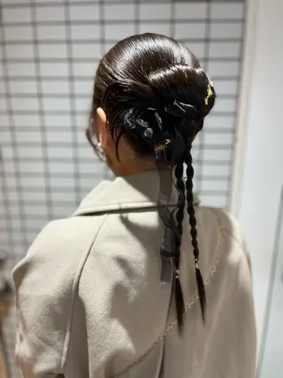 ヘアアレンジ 顔まわり‎🤍小顔 カット🤍みさきのヘアスタイル