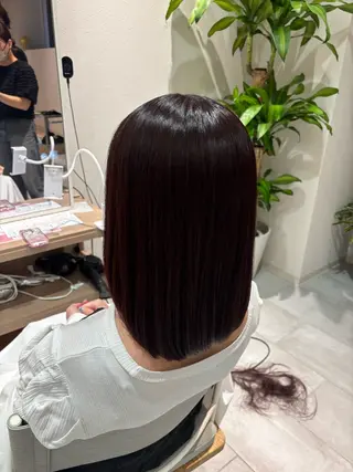 ミディアム カラー クマ🐻天神 カットモデル募集のヘアスタイル